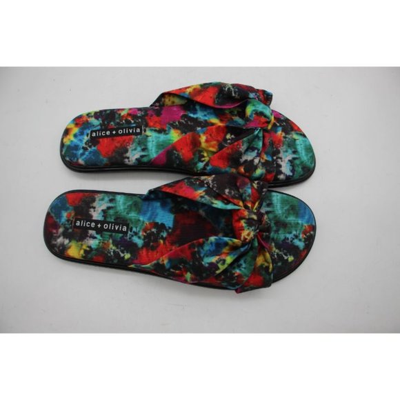 Alice + Olive Pabla knotted Tie Due Cotton Sandals Women's Size 11 - Picture 2 of 8